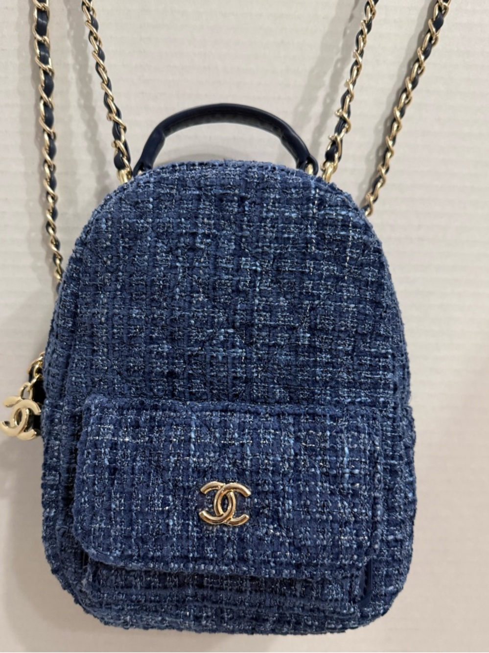 Blue Tweed CC Backpack - Picture 9 of 10